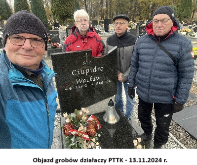 Objazd grobów działaczy PTTK - 13.11.2024 r.