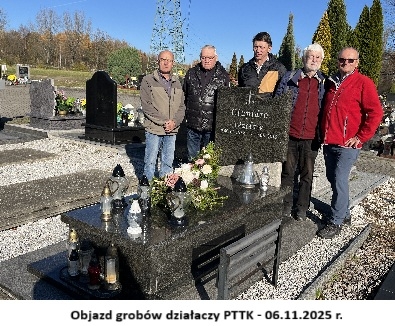 Objazd grobów działaczy PTTK - 06.11.2025 r.