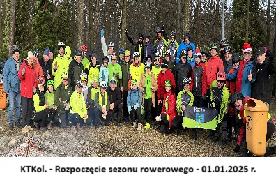 KTKol. - Rozpoczęcie sezonu rowerowego - 01.01.2025 r.